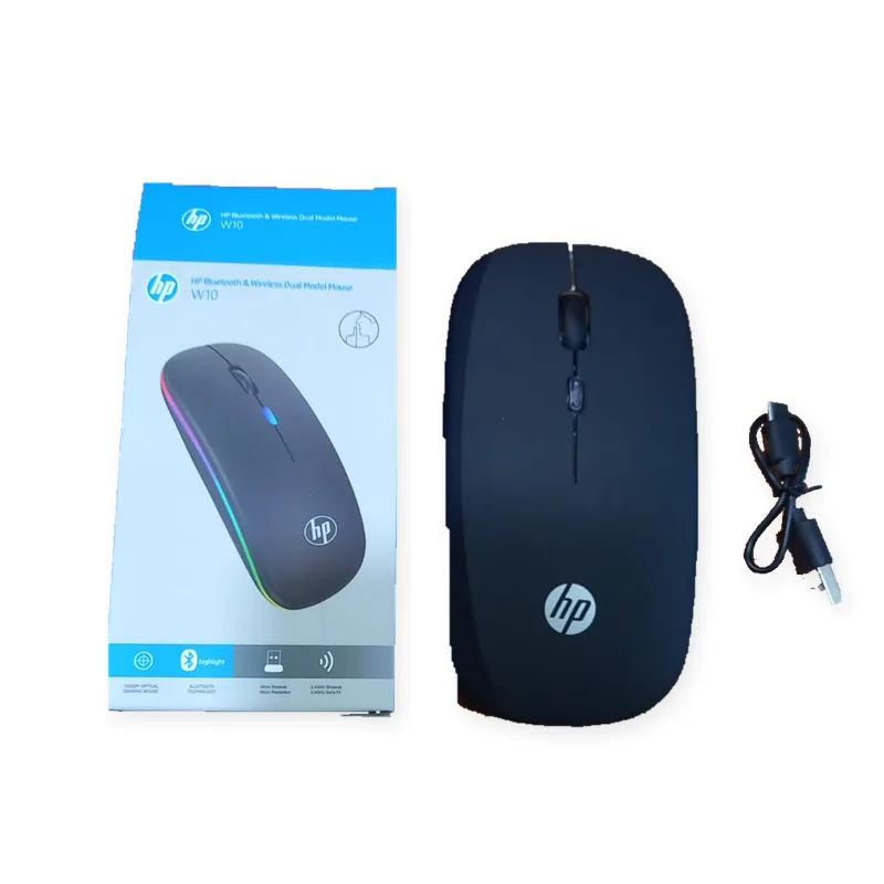 HP W10 Bluetooth & Wireless Dual Mode Optical Mouse – Black